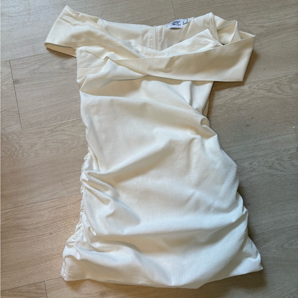 Princess Polly off the shoulder white dress